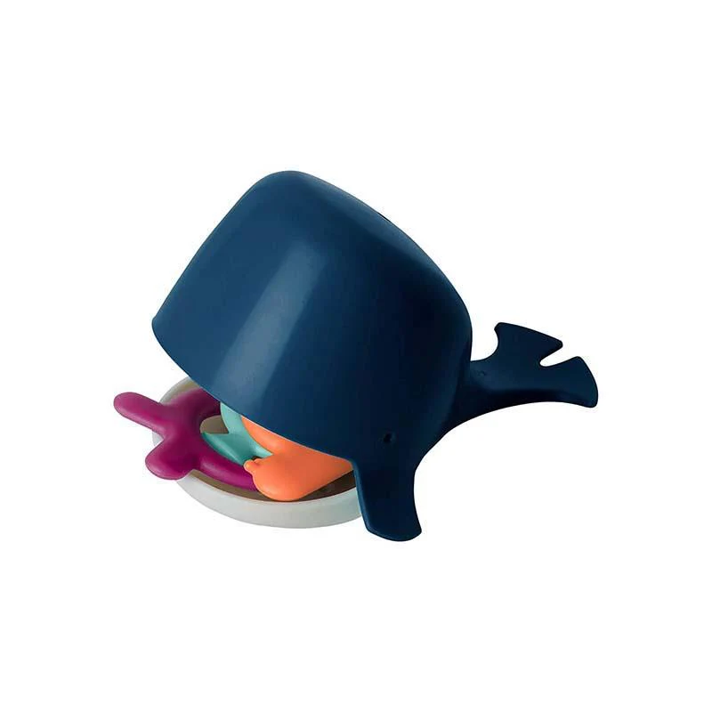 BOON TOYS - Chomp Hungry Whale Bath Toy Navy - Image 3