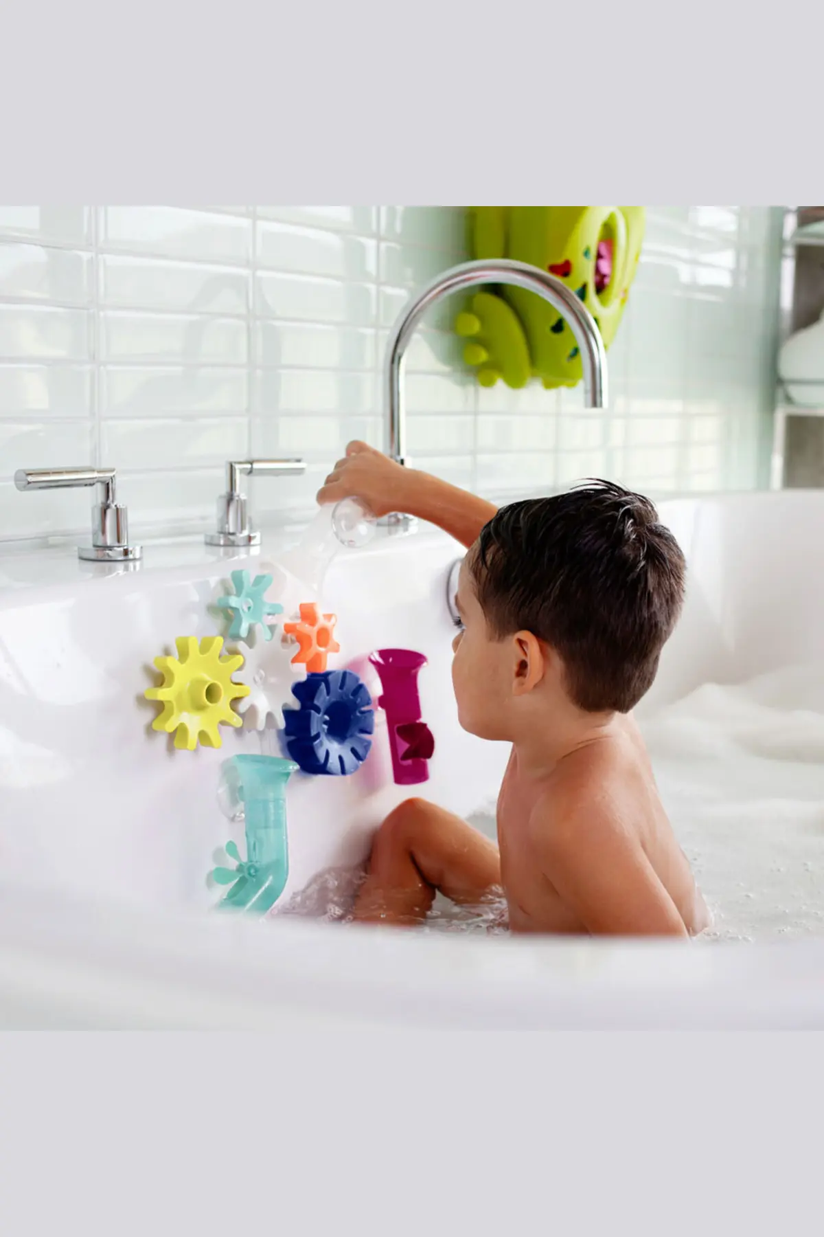 BOON TOYS - Cogs Water Gears Bath Toy Navy - Image 4